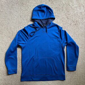 Under Armour Sweatshirt Mens Large Hoodie Pullover Blue Long Sleeve Pockets